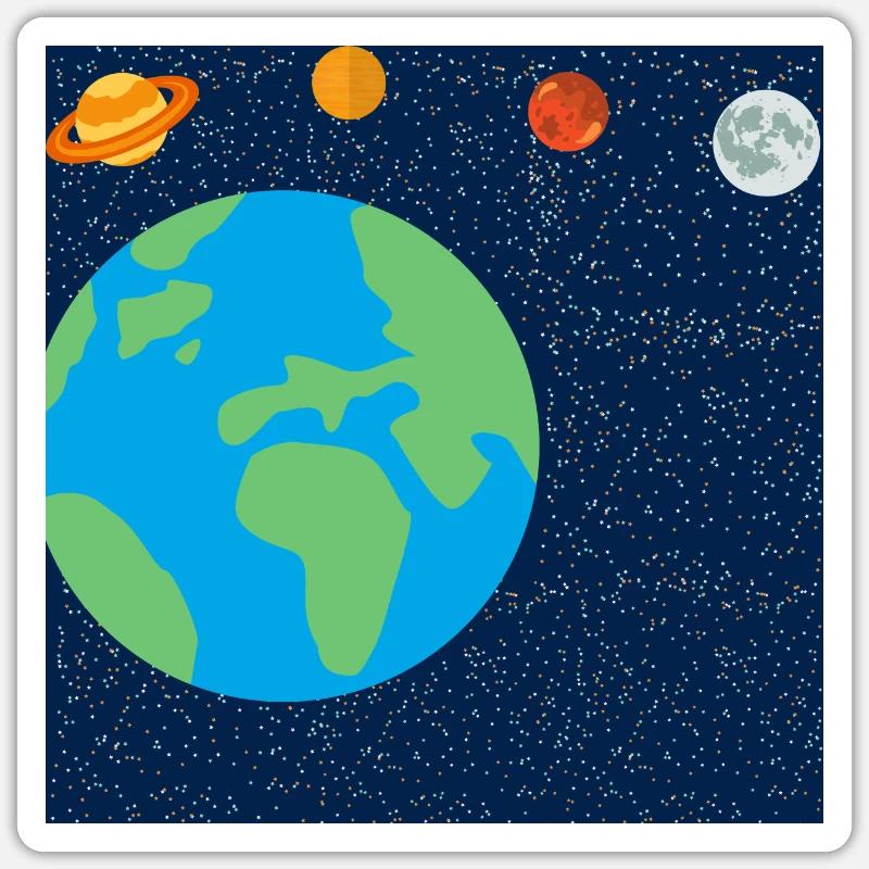 2d space Sticker size S (10 x 10 cm)
