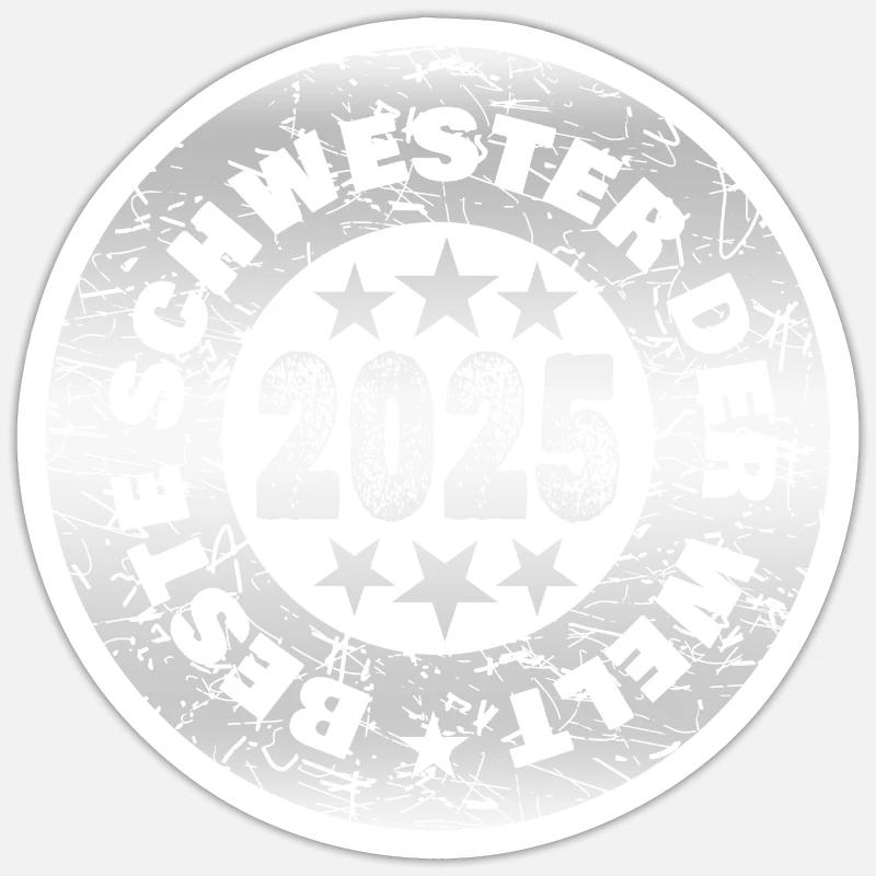 2025 - Sticker size S (10 x 10 cm) - white matte