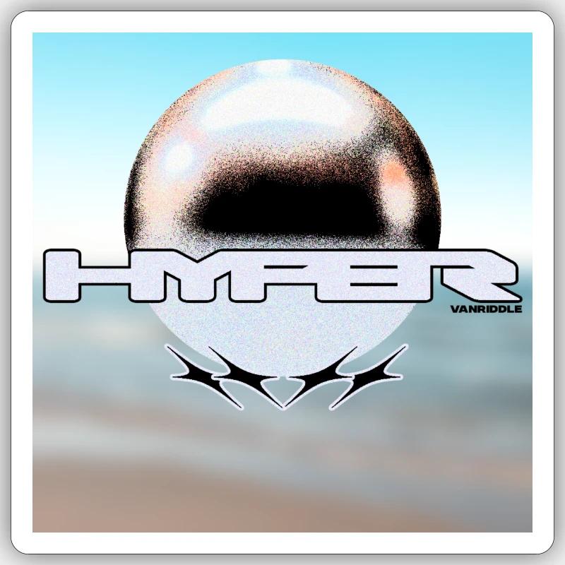 Hyper carré-léger Sticker taille S (10 x 10 cm)