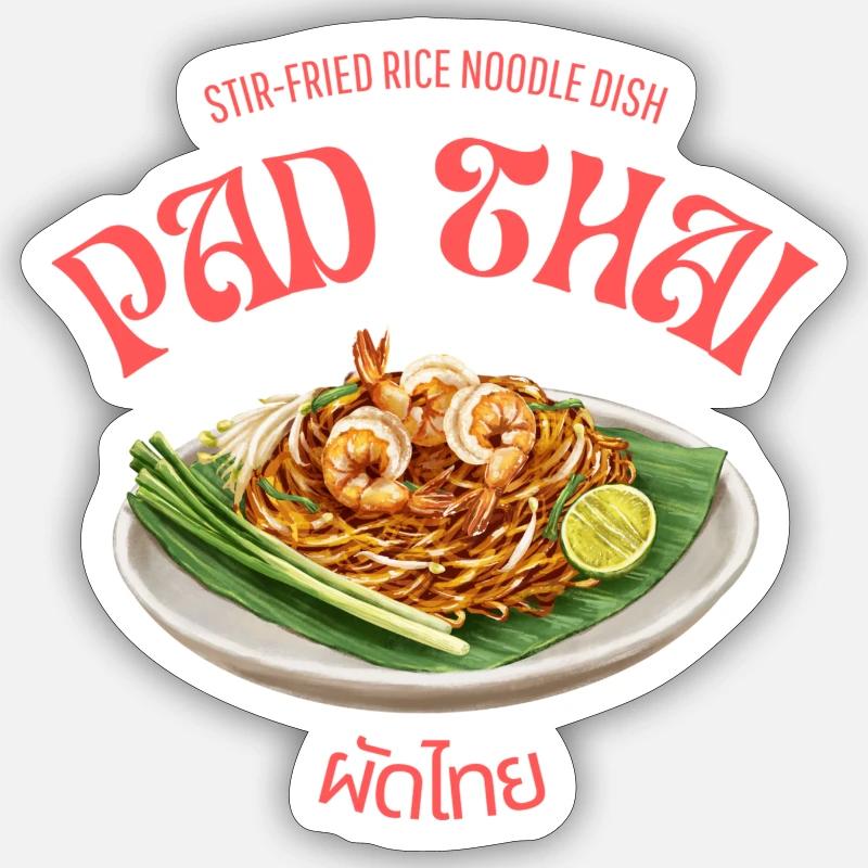 Pad Thai Sticker Größe S (10 x 10 cm)