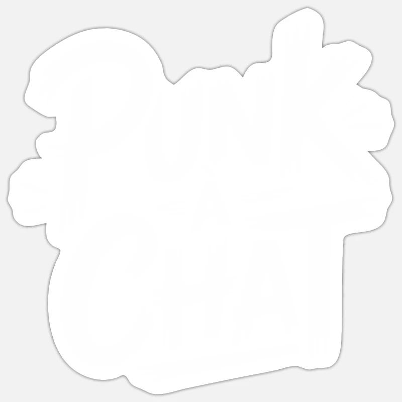 Punk à chat Sticker taille S (10 x 10 cm)