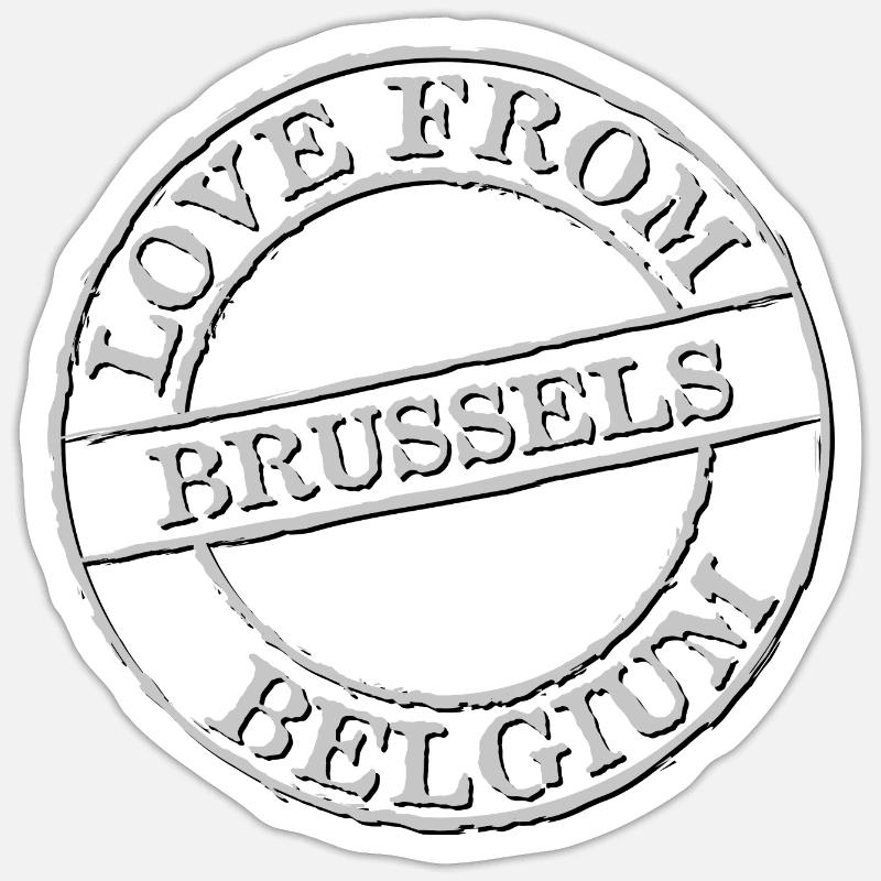 Brussels Sticker size S (10 x 10 cm)
