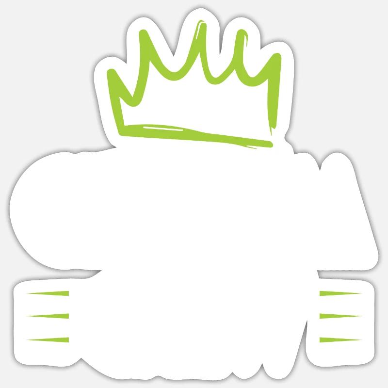 Équipage du palefrenier - Sticker taille S (10 x 10 cm) - blanc mat