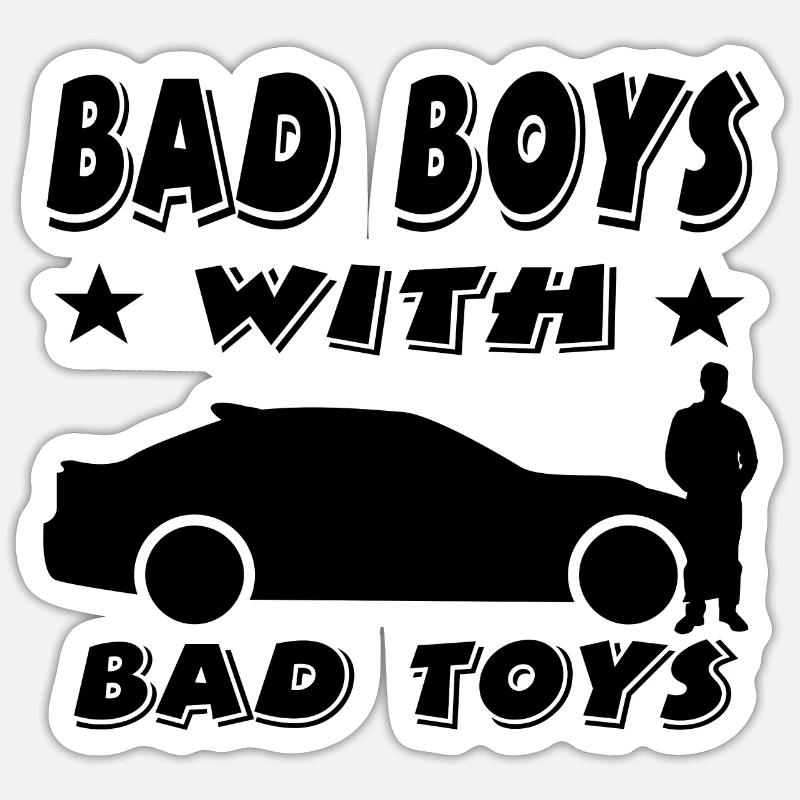 Voiture - Sticker taille S (10 x 10 cm) - blanc mat