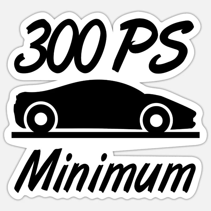 Auto - Sticker Größe S (10 x 10 cm) - Mattweiß