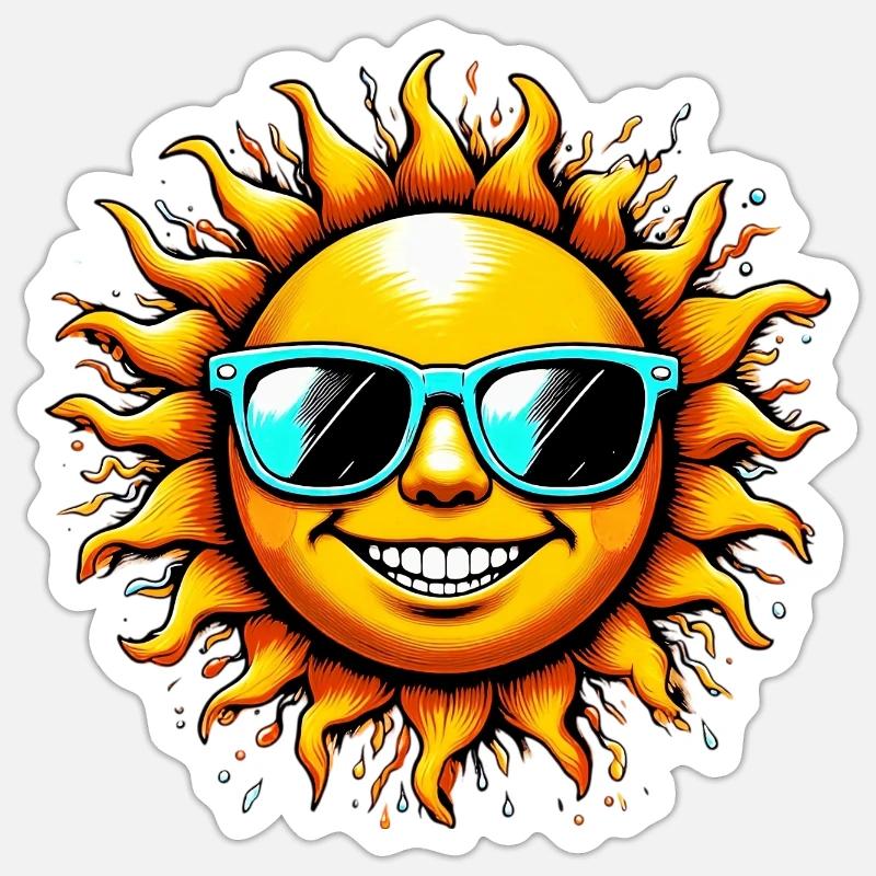Soleil Sticker taille S (10 x 10 cm)