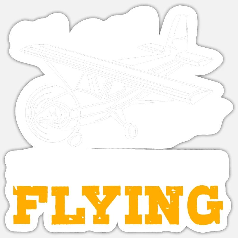 Pilot Airplane Sticker size S (10 x 10 cm)