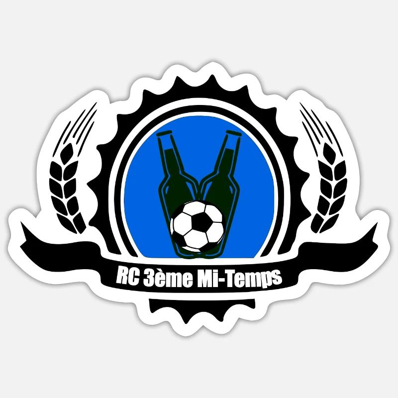 RC 3rd Half - Sticker size S (10 x 10 cm) - white matte