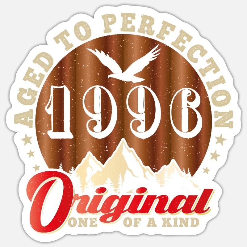 Iconic 1996 Anniversary - Sticker size S (10 x 10 cm) - white matte