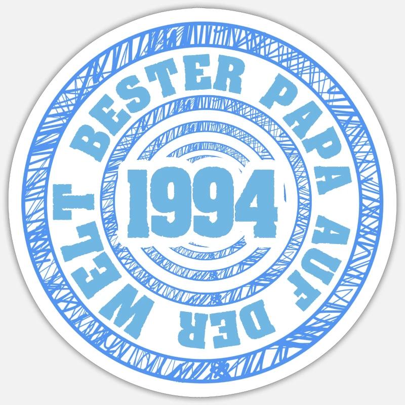 1994 - Sticker taille S (10 x 10 cm) - blanc mat