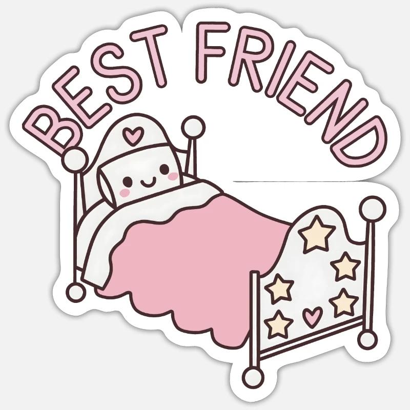 Bester Freund Sticker Größe S (10 x 10 cm)