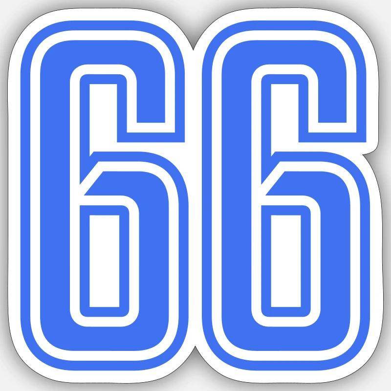 66 - Sticker taille S (10 x 10 cm) - blanc mat