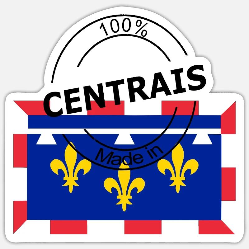 Centrais - Sticker size S (10 x 10 cm) - white matte