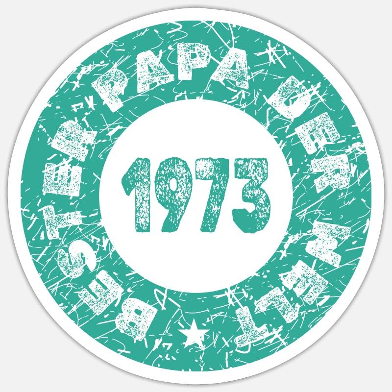 1973 - Sticker taille S (10 x 10 cm) - blanc mat