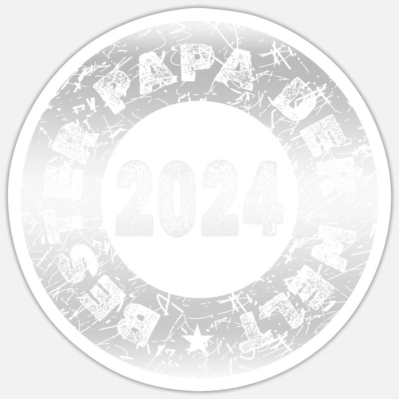 Opa 2024 - Sticker Größe S (10 x 10 cm) - Mattweiß