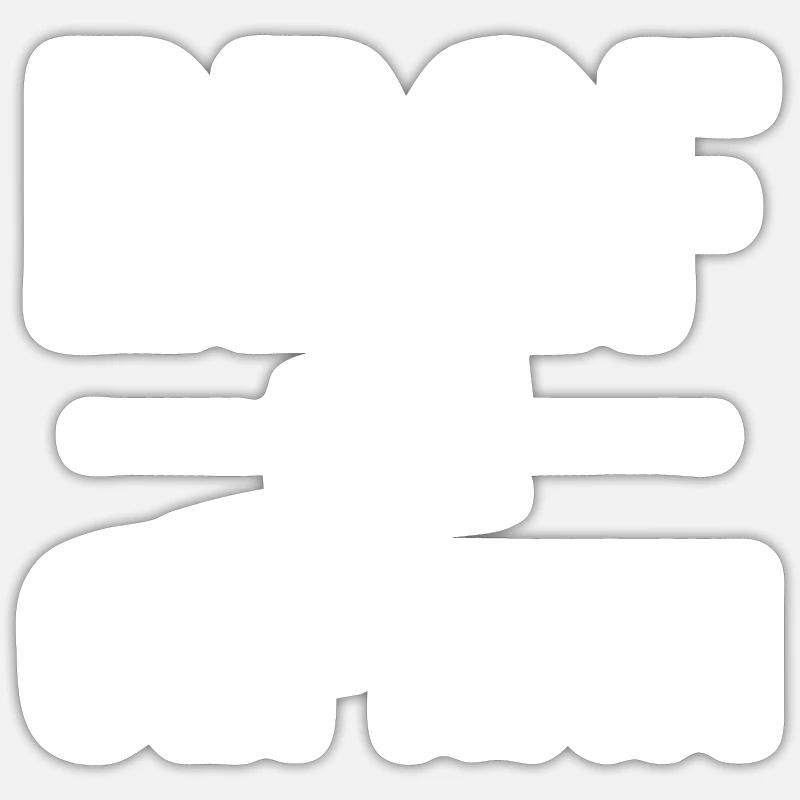 Prof de cefran - Prof de Français - Sticker taille S (10 x 10 cm) - blanc mat