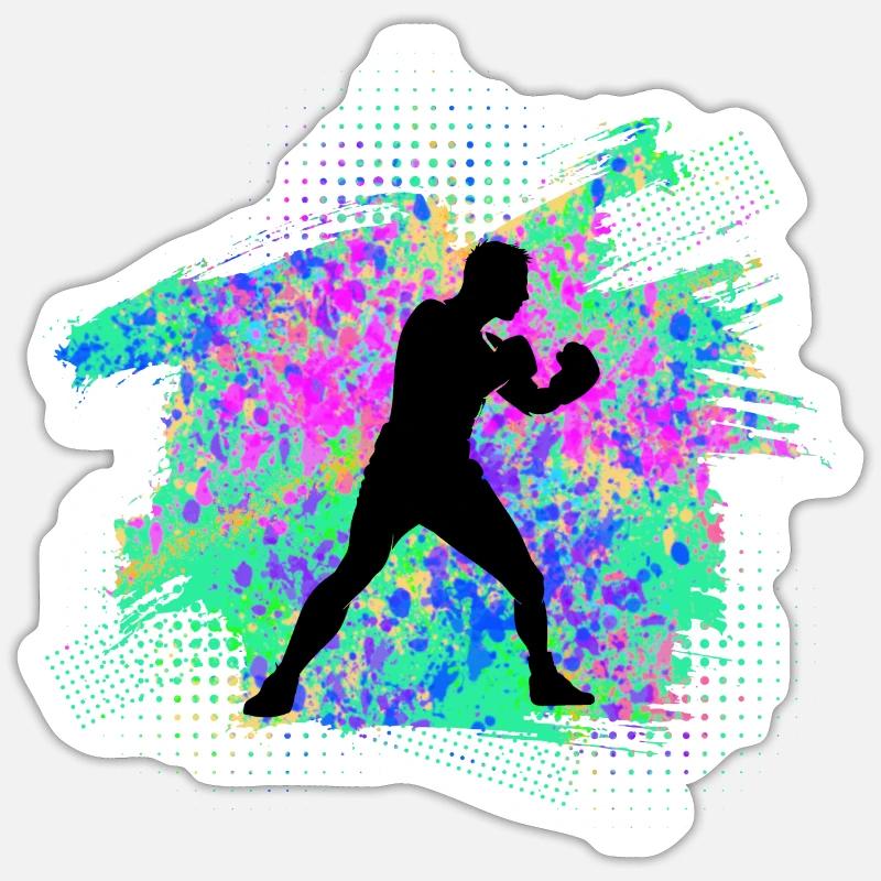 Boxe Sticker taille S (10 x 10 cm)