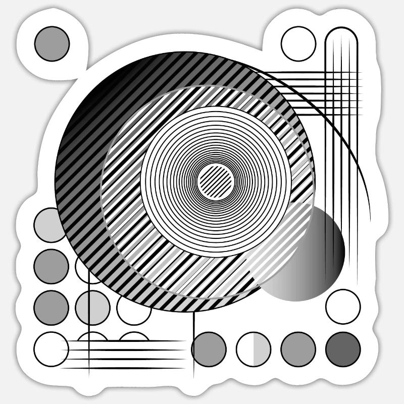 Threads of Perception Design - Sticker size S (10 x 10 cm) - white matte