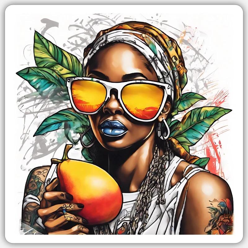 MANGO AFFAIRE Sticker Größe S (10 x 10 cm)