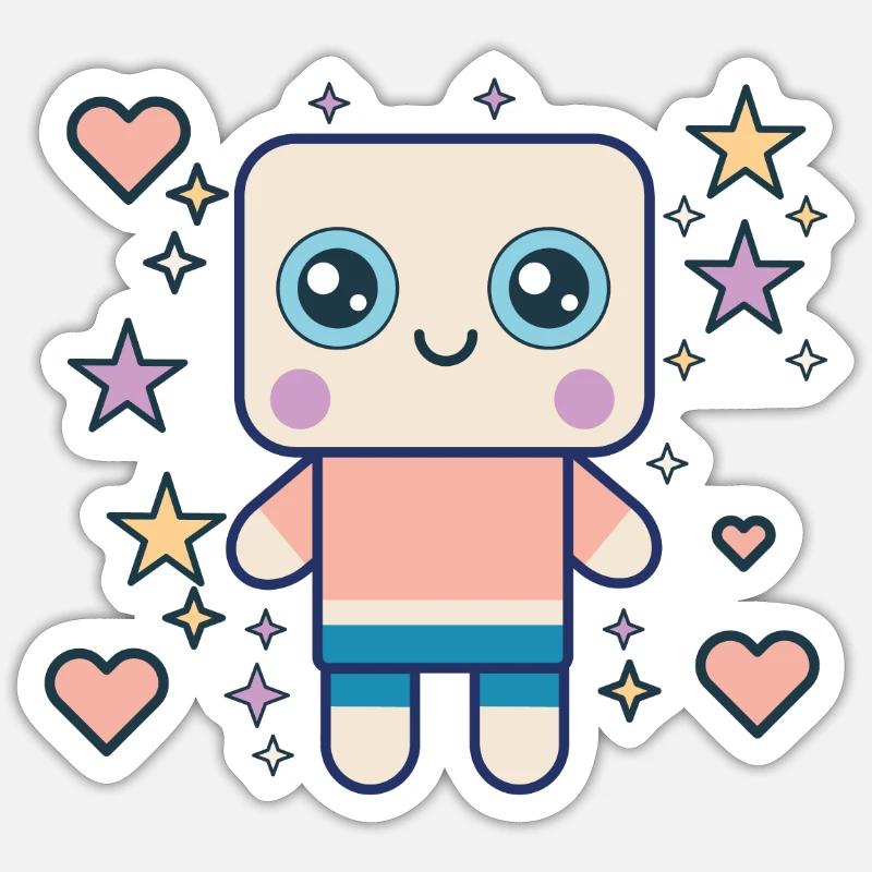 Design "Kawaii Pudding Pop" Sticker size S (10 x 10 cm)