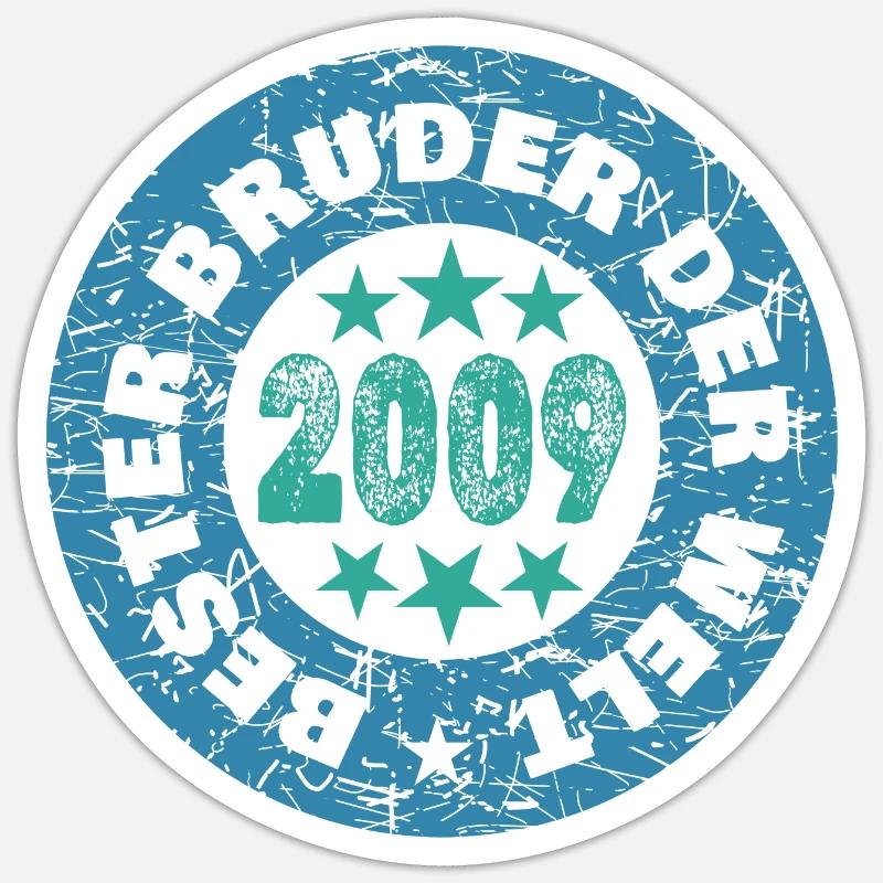 2009 - Sticker taille S (10 x 10 cm) - blanc mat