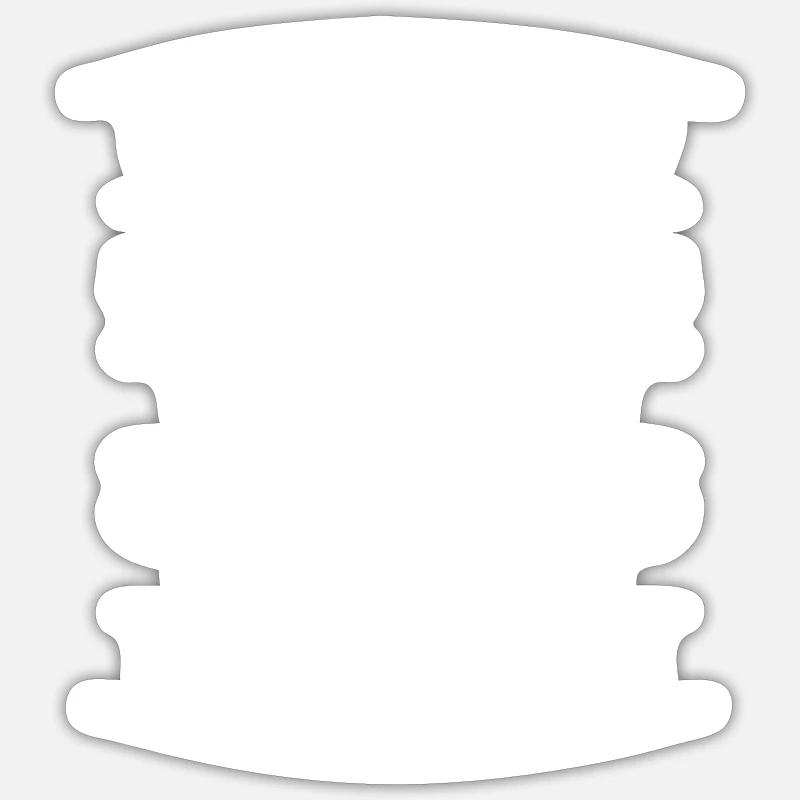 Skydiving Sky Height Freefall - Sticker size S (10 x 10 cm) - white matte