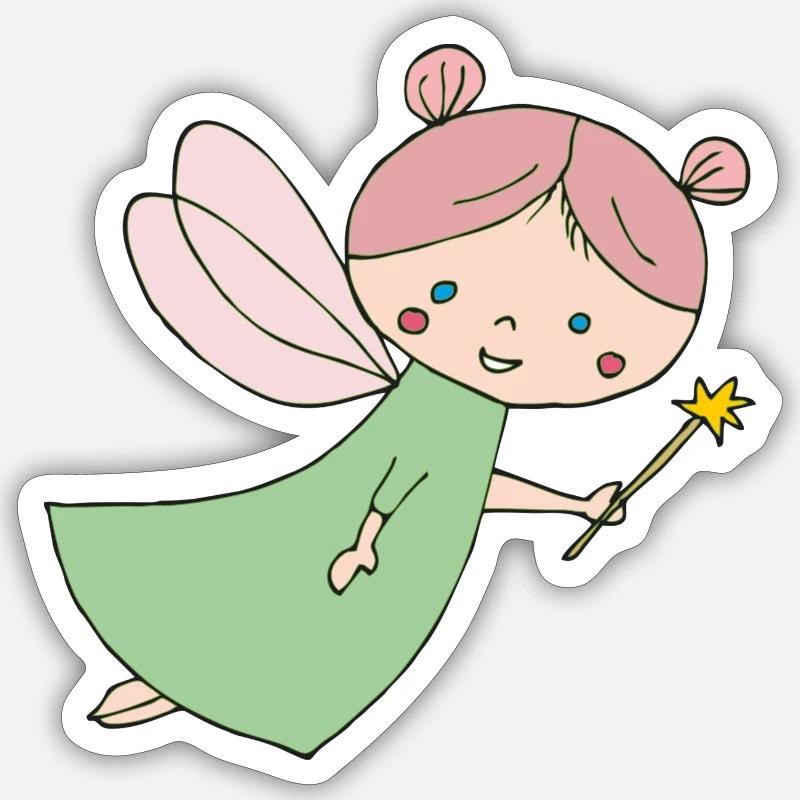 fee - Sticker Größe S (10 x 10 cm) - Mattweiß