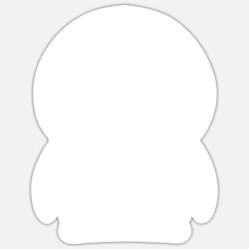 Dessin mignon de pingouin comique Sticker taille S (10 x 10 cm)