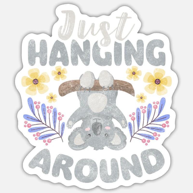 Koala Bear Tree - Sticker size S (10 x 10 cm) - white matte