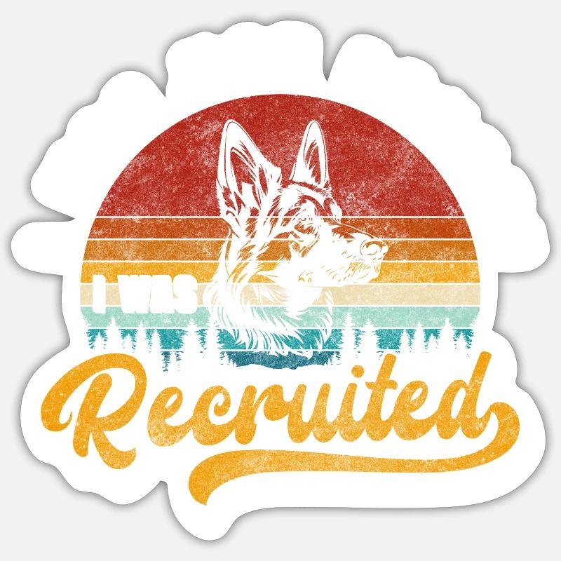 German Shepherd Pet Master - Sticker size S (10 x 10 cm) - white matte