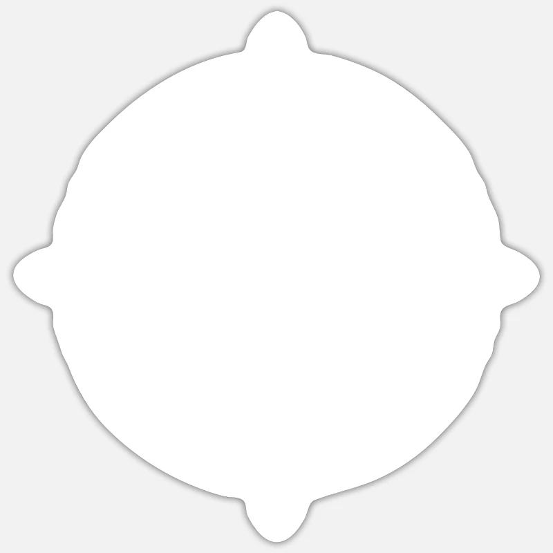 Strong in Jesus - Sticker size S (10 x 10 cm) - white matte