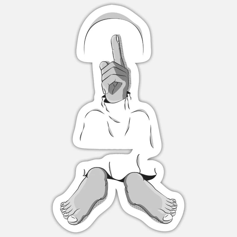 UNKNOWN SILENCE Sticker size S (10 x 10 cm)