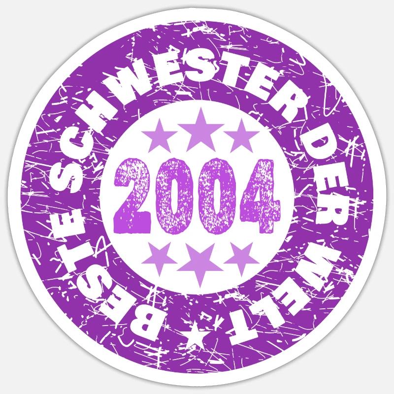 2004 - Sticker taille S (10 x 10 cm) - blanc mat