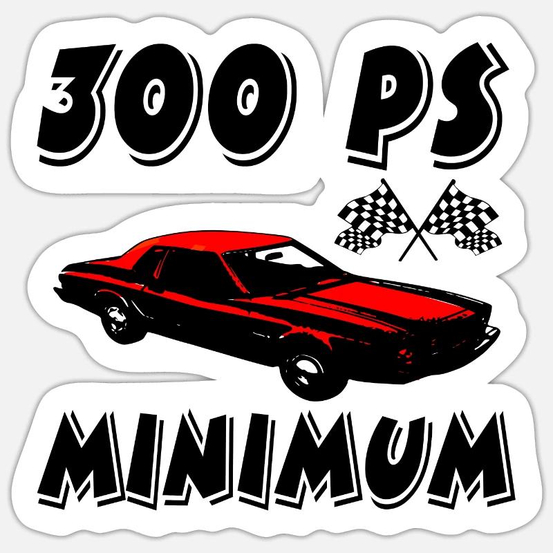 Auto - Sticker Größe S (10 x 10 cm) - Mattweiß