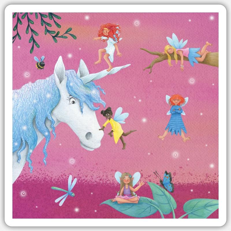Sort elfique - Sticker taille S (10 x 10 cm) - blanc mat