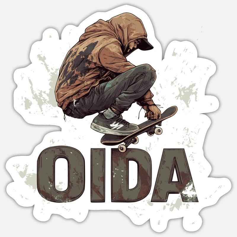 OIDA - Sticker size S (10 x 10 cm) - white matte