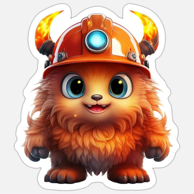 Fusselchen "Daniel" - Sticker Größe S (10 x 10 cm) - Mattweiß