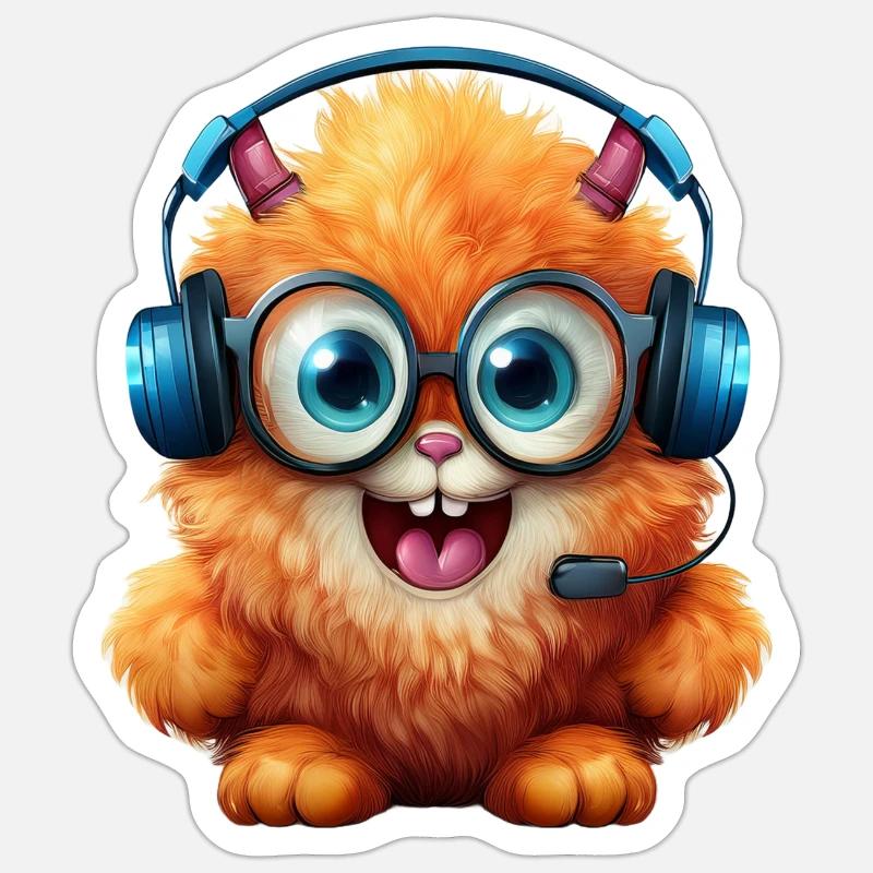 Fusselchen "Thomas" Sticker Größe S (10 x 10 cm)
