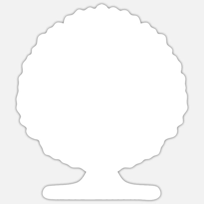 Spiritueller Lebensbaum mit harmonischer Struktur - Sticker Größe S (10 x 10 cm) - Mattweiß