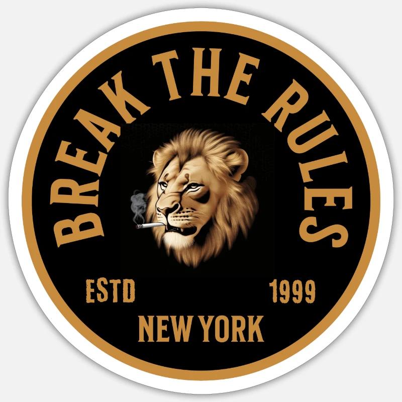 Break The Rules Sticker size S (10 x 10 cm)