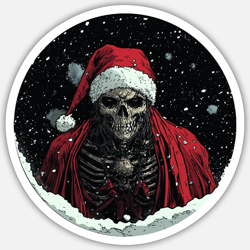 Dark Santa : Noël avec une différence ! Sticker taille S (10 x 10 cm)