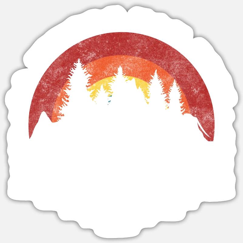 Climber Summit View Climbing Wall Sticker size S (10 x 10 cm)