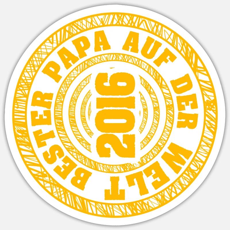 Daddy 2016 - Sticker size S (10 x 10 cm) - white matte