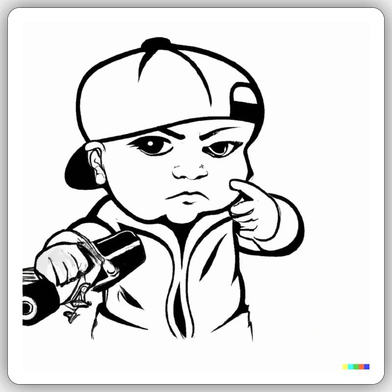 Sticker taille S (10 x 10 cm) - 