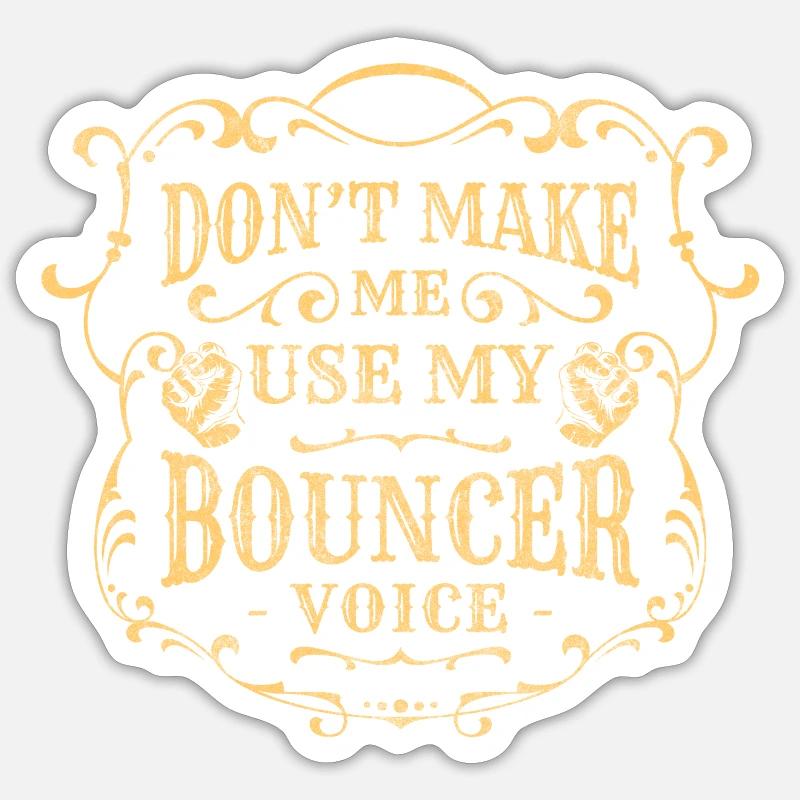 Sicherheitsdienst Eintritt Einlass Crew Sticker Größe S (10 x 10 cm)