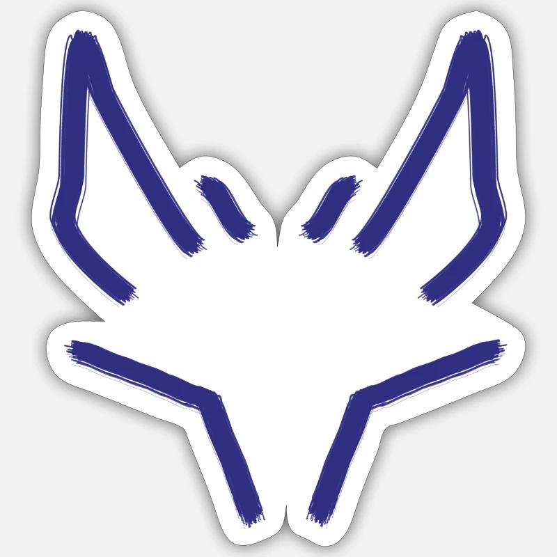 Rex Clone - Sticker taille S (10 x 10 cm) - blanc mat