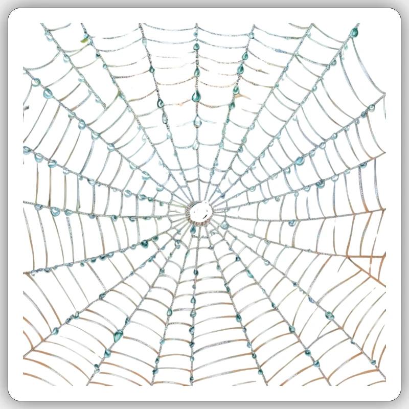 Spider web design Sticker size S (10 x 10 cm)