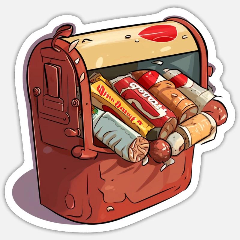 Spam computer joke - Sticker size S (10 x 10 cm) - white matte
