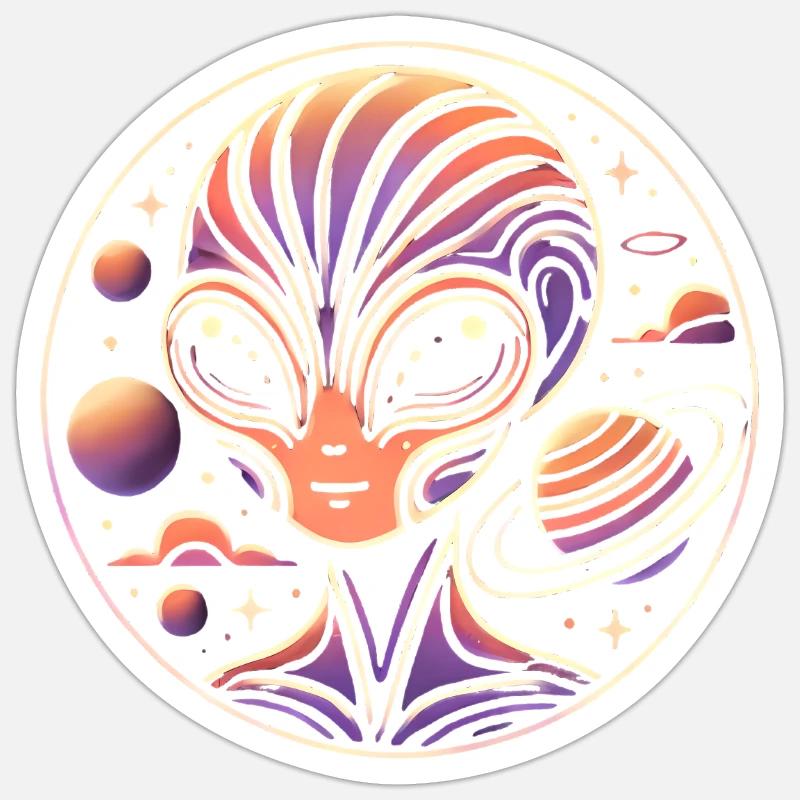 Alien Savi Sticker size S (10 x 10 cm)