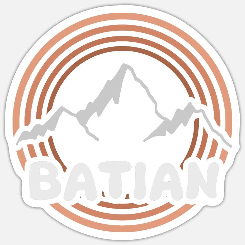 Mount Batian - Sticker size S (10 x 10 cm) - white matte